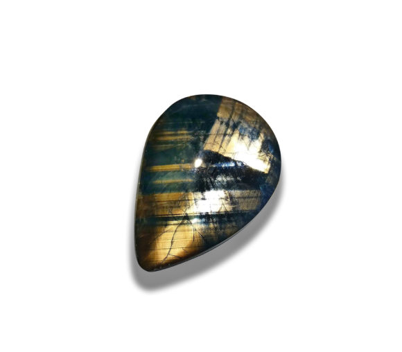 Special shape gold sheen sapphire