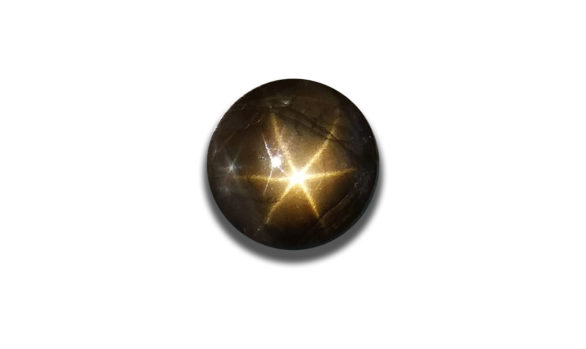 6 stars Gold sheen Star Sapphire
